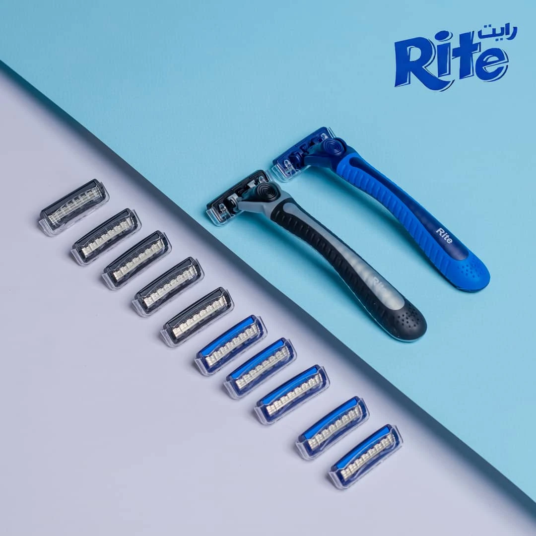 ماكينة حلاقة رايت  للرجال 1 +10 رؤوس شفرات أضافية
