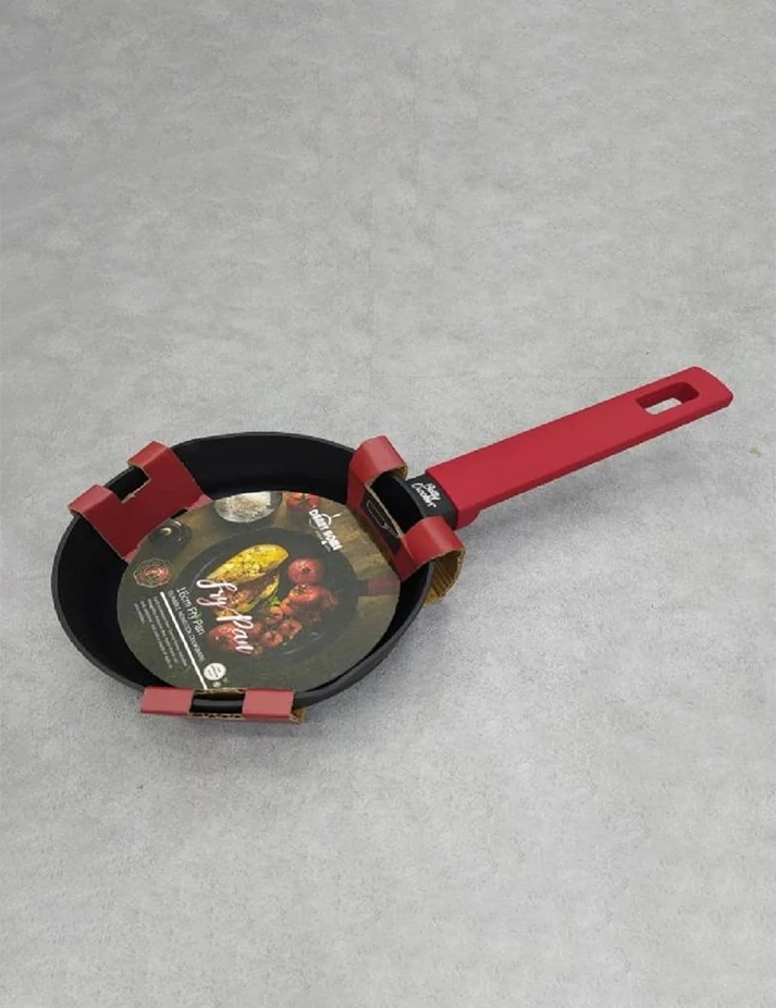 مقلاة داني هوم  بمقبض أحمر سعة 1 لتر