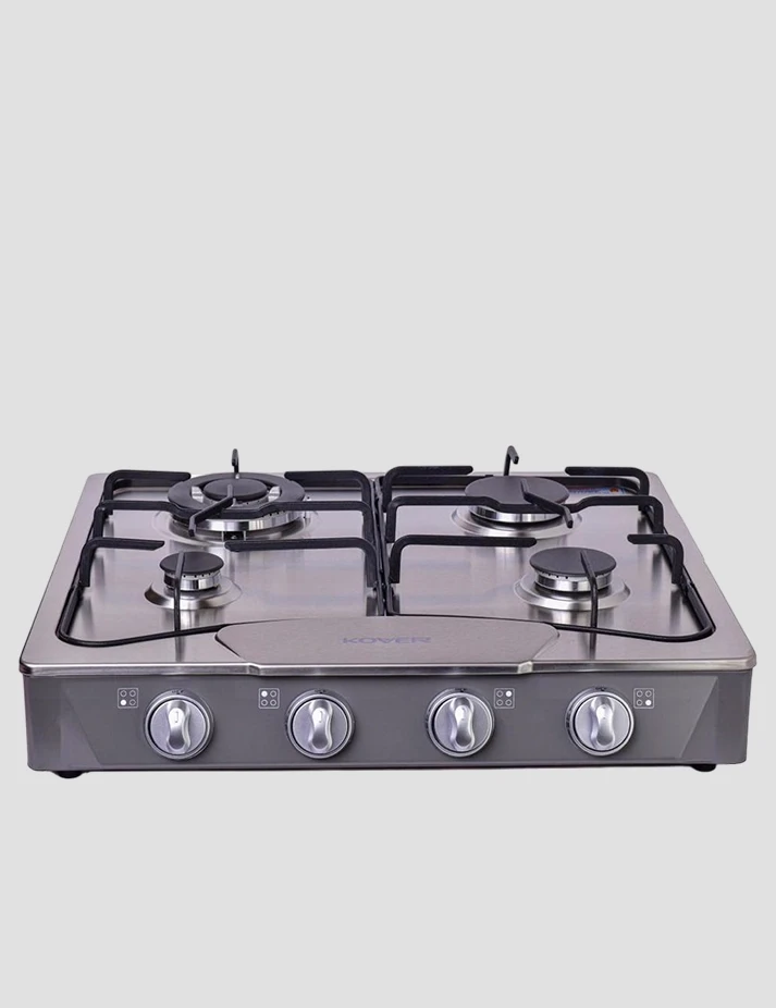 بوتاجاز 4 شعل زجاج اسود