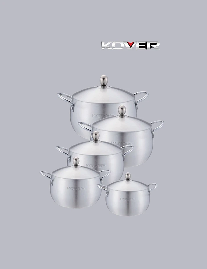 طقم طناجر خمس قطع المنيوم